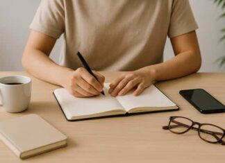 Journaling แบบไม่ต้องโชว์ใคร: พื้นที่ลับที่ช่วยให้ใจค่อยๆ เบาขึ้น Journaling แบบไม่ต้องโชว์ใคร: พื้นที่ลับที่ช่วยให้ใจค่อยๆ เบาขึ้น